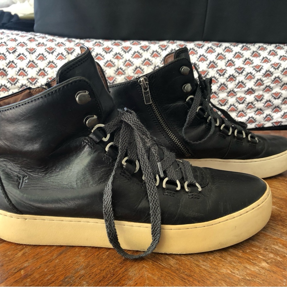 Frye Black High-Top Sneakers